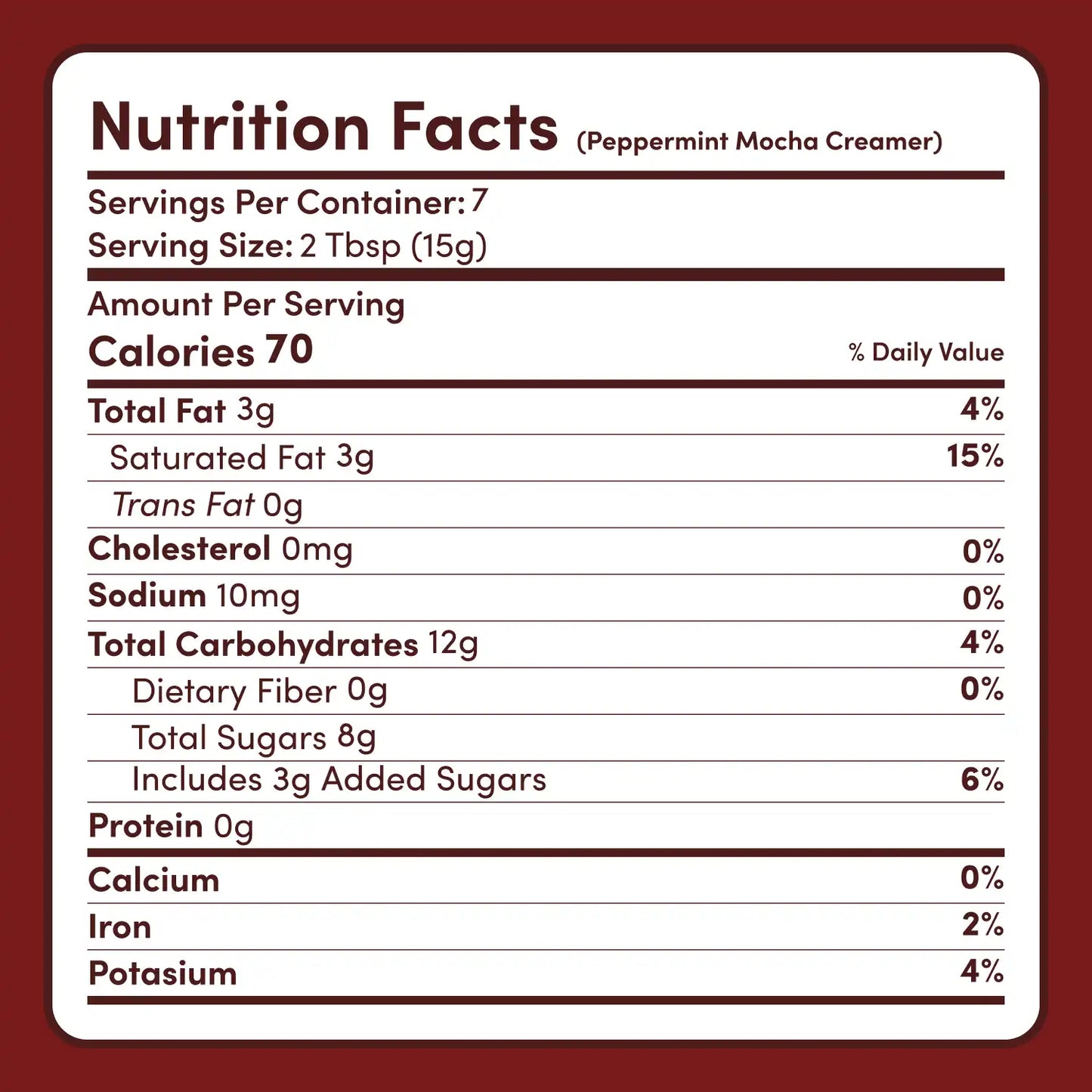 Peppermint Mocha Creamer Add-On (SPECIAL PRICING) - MT4R