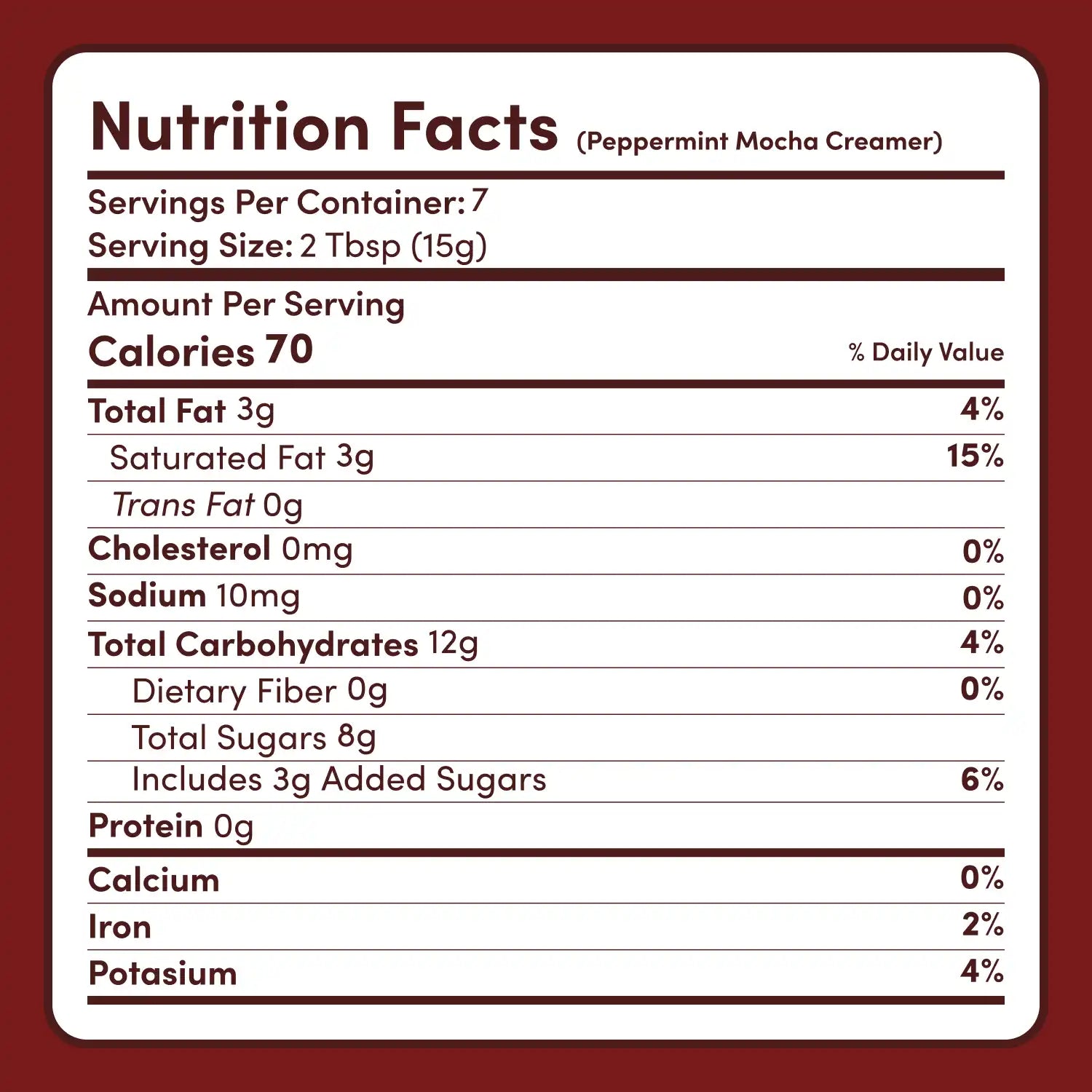 Peppermint Mocha Creamer Add-On (SPECIAL PRICING) - MT4R