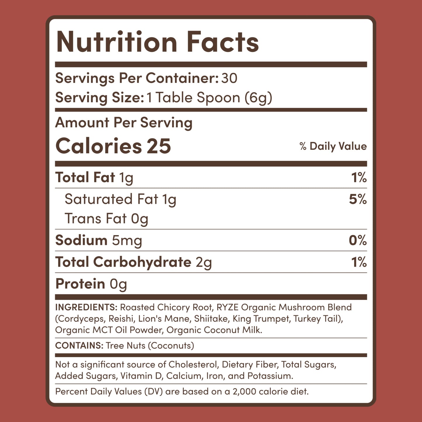 Mushroom Chicory (1 Pack - 30 Servings) - VLXS