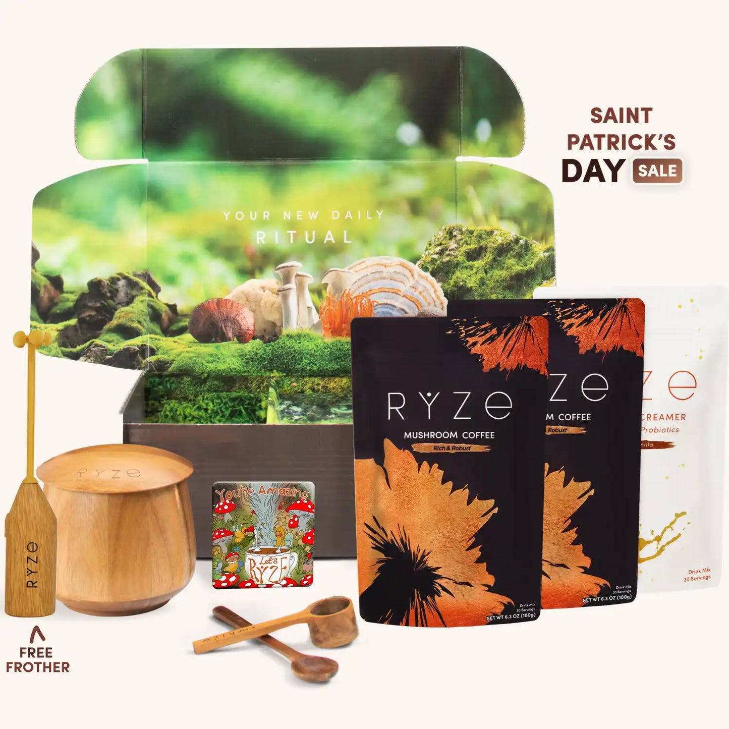 Mushroom Coffee Ritual Set - KQFV