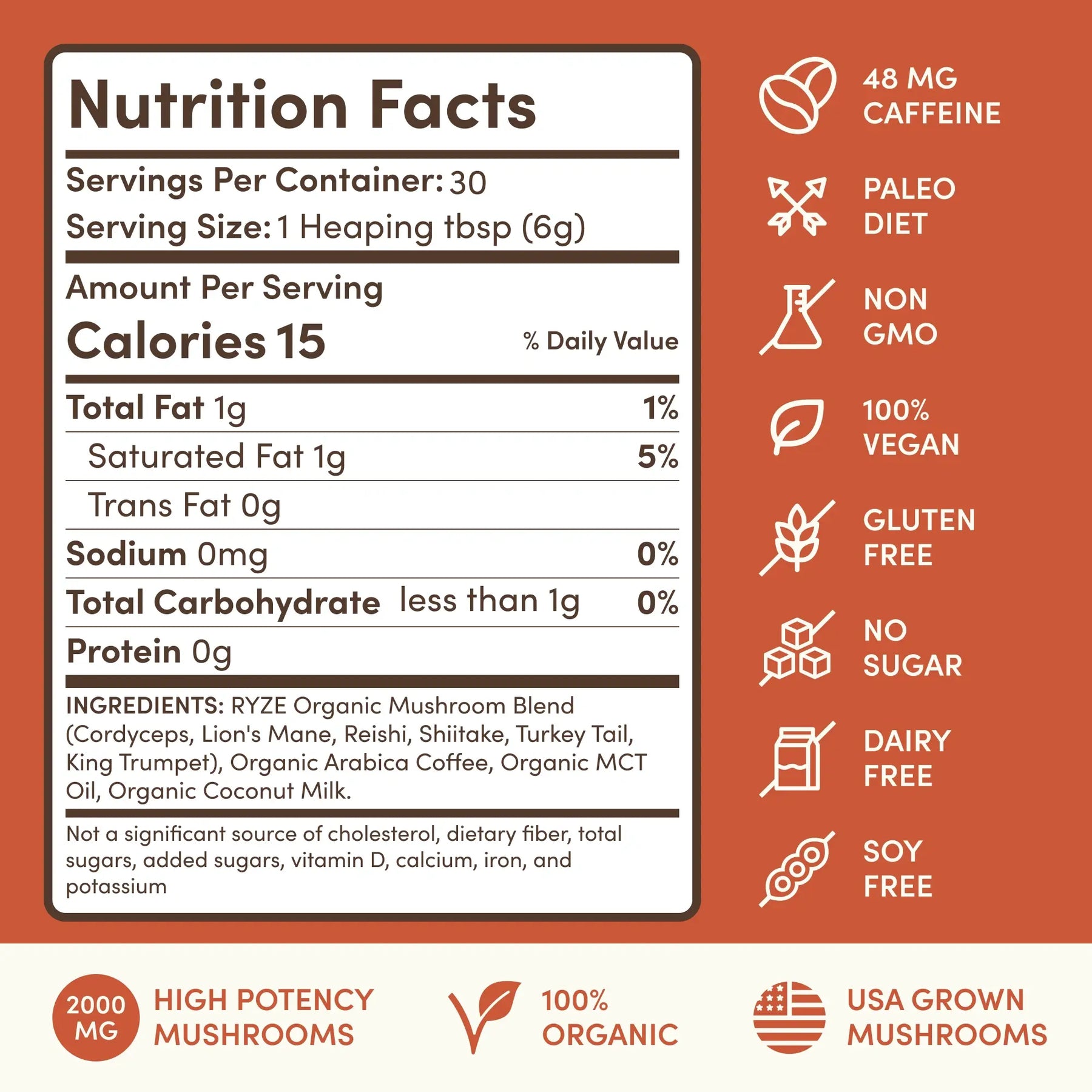 Mushroom Coffee (1 pack - 30 Servings) - Z0H7