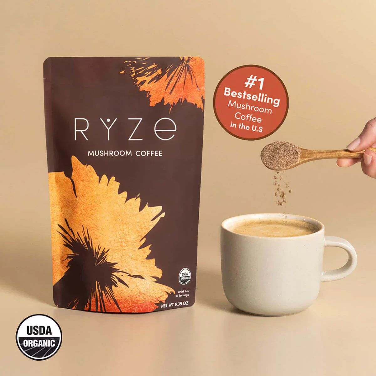 Mushroom Coffee (1 pack - 30 Servings) - Z0H7