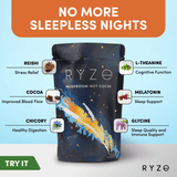RYZE Hot Cocoa - with 6 Sleep Superfoods to Help Fall Asleep and Stay Asleep - T09I