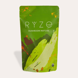 RYZE Mushroom Matcha - with 6 Organic Adaptogenic Mushrooms Grown In USA and Ceremonial-Grade Japanese Matcha - D62X